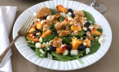 spinach and salmon salad
