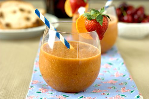 Papaya-Peach Smoothie