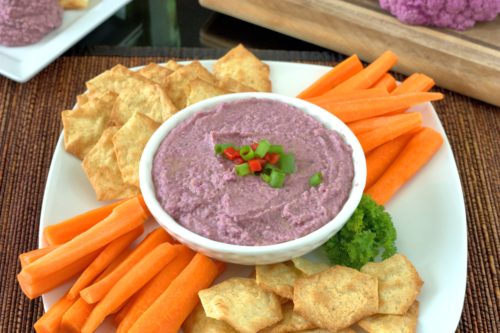 purple cauliflower dip