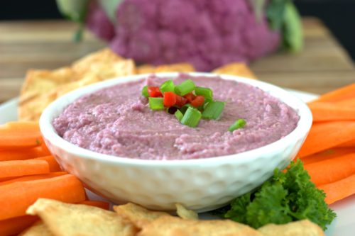 purple cauliflower dip