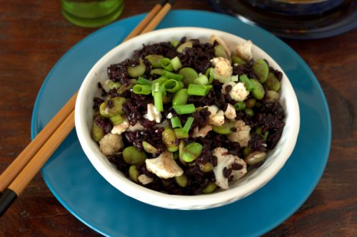 Black Rice & Edamame Salad