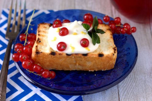 Lemon and Currant Angel Food Cake